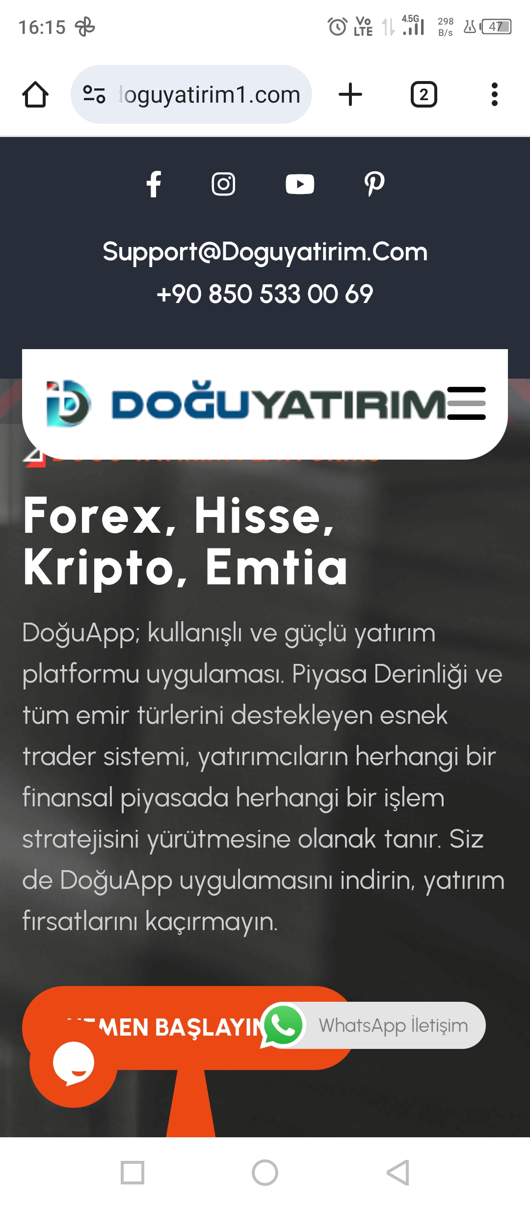 Doğu Yatırım güvenilir değildir